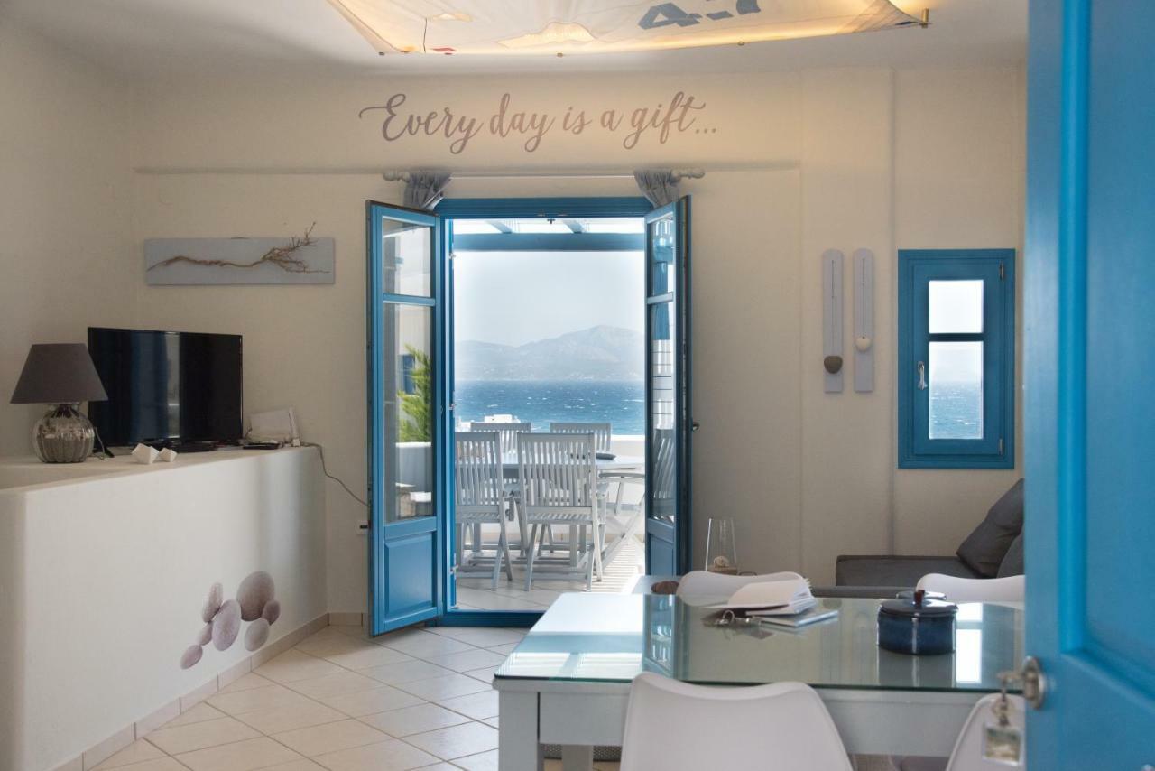 Just Blue With Amazing Sea Views In Piso Livadi Villa Екстериор снимка