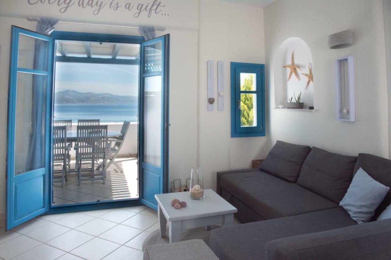 Just Blue With Amazing Sea Views In Piso Livadi Villa Екстериор снимка