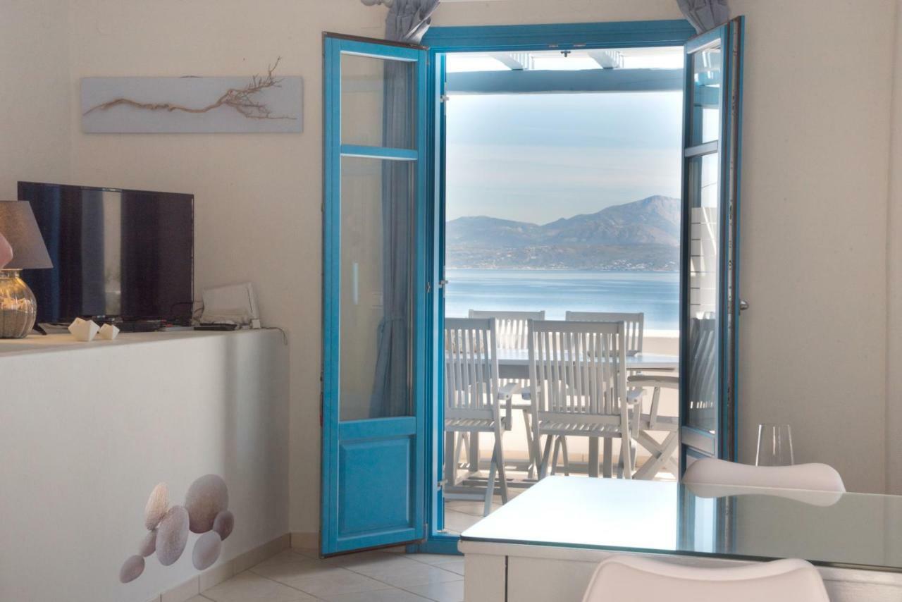 Just Blue With Amazing Sea Views In Piso Livadi Villa Екстериор снимка
