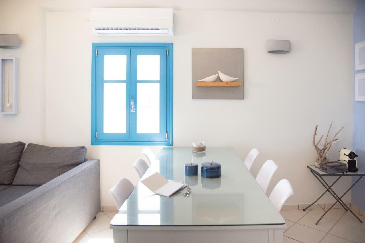 Just Blue With Amazing Sea Views In Piso Livadi Villa Екстериор снимка